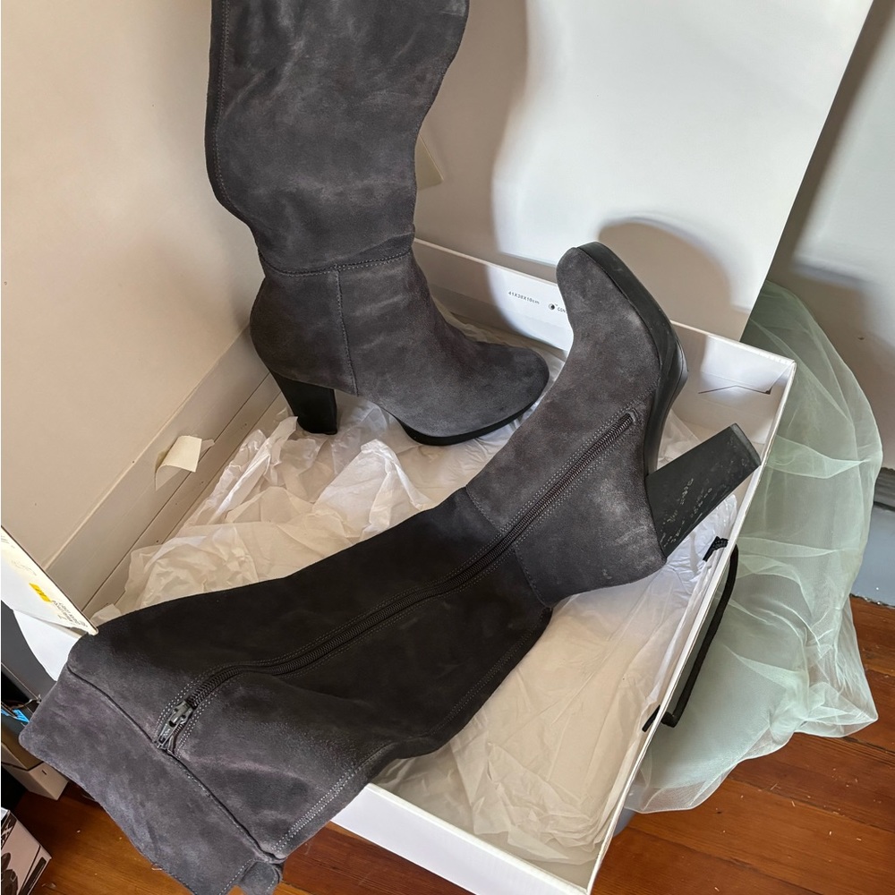 High over the knee Nine West gray boots 7.5